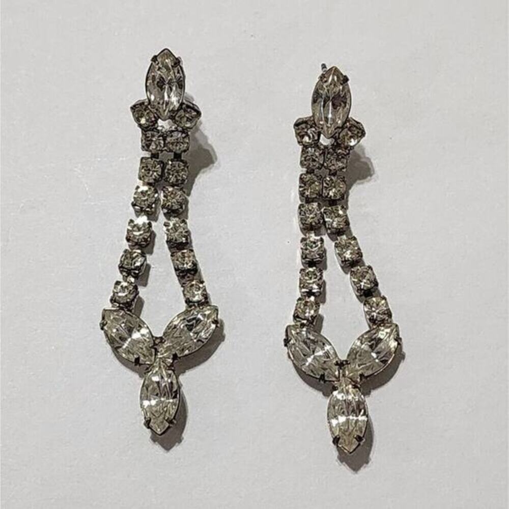 WHBM‎ jeweled chandelier statement earrings